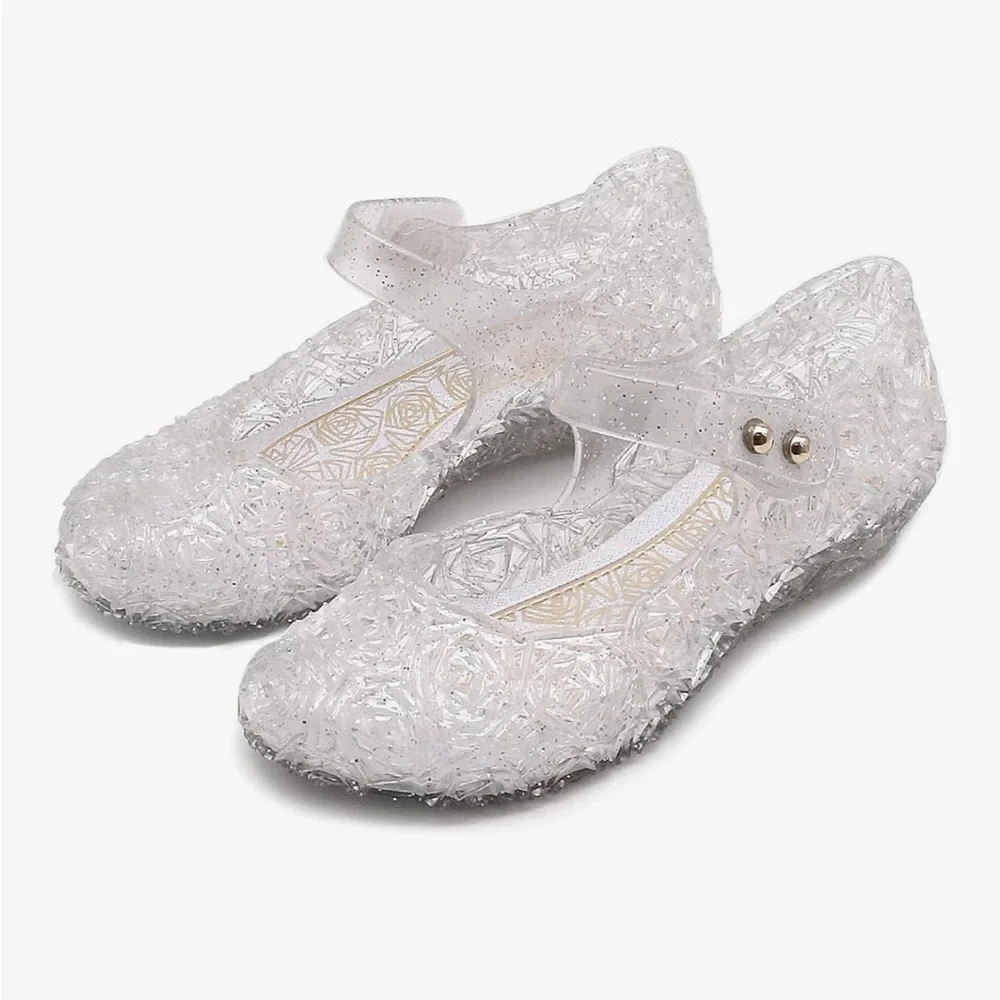 Techcity Princess Girl Jelly Dress Up Mary Jane Sandals Toddler Girl Size 7.5